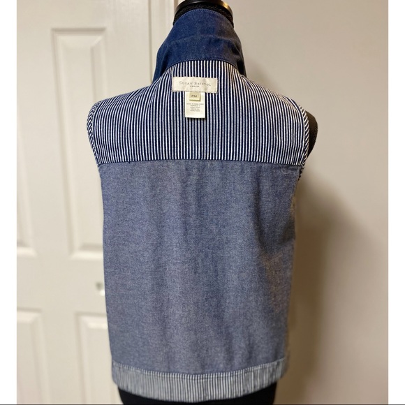 100% Cotton Denim Vest - Picture 8 of 10